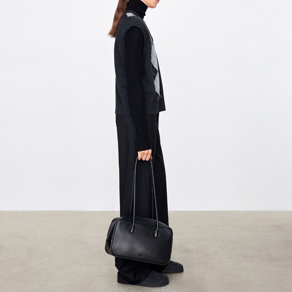 CHICJOC Luxury 100% Cashmere Argyle Sweater Vest – Size 38 - Picture 7 of 16